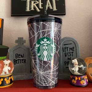 NWT Starbucks Glow-in-the-Dark Spiderweb Tumbler